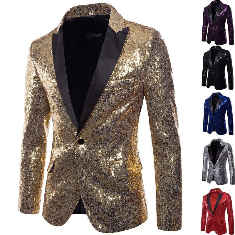 Mens on sale rhinestone blazer