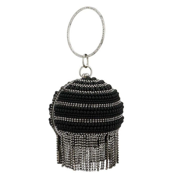 Diamond Tassels Rhinestone Round Ball Wedding Party Bags -