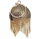 Diamond Tassels Rhinestone Round Ball Wedding Party Bags -