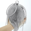 Diamond Tassels Rhinestone Round Ball Wedding Party Bags -