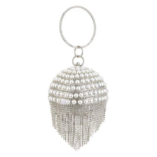 Diamond Tassels Rhinestone Round Ball Wedding Party Bags -