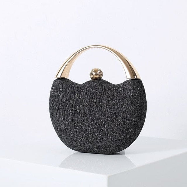 Elegant Round Shoulder Luxury Wedding Women Clutch -