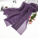 Fashion Lurex Scarves Islam Modest Turban Muslim Hijab -