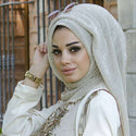 Fashion Lurex Scarves Islam Modest Turban Muslim Hijab -