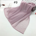 Fashion Lurex Scarves Islam Modest Turban Muslim Hijab -