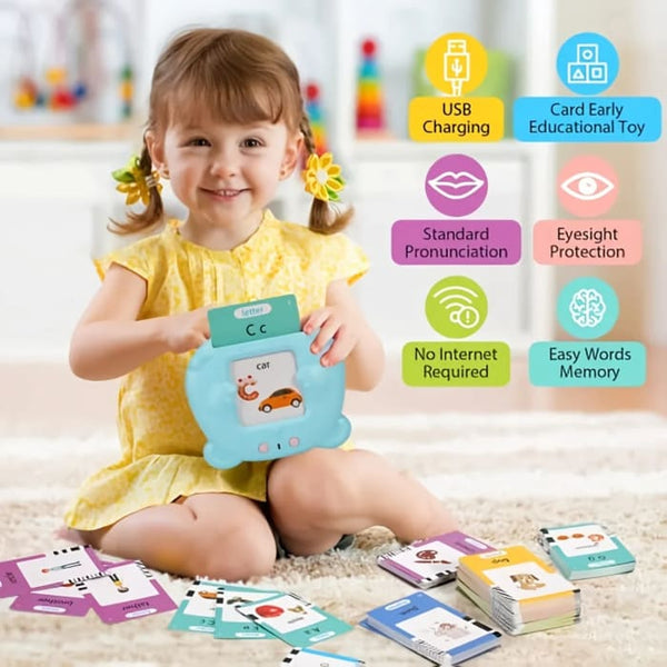 Kids Learning Machine Talking Flash Cards Digital Audio Book