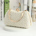 Luxury Pearl Crystal Wedding Clutch - Handbags On sale Free