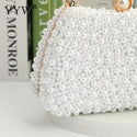 Luxury Pearl Crystal Wedding Clutch - Handbags On sale Free