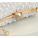 Luxury Pearl Crystal Wedding Clutch - Handbags On sale Free