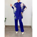 Miyake Pleated Floral Print Women Set - Dresses On sale Free