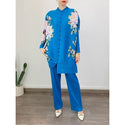 Miyake Pleated Floral Print Women Set - Dresses On sale Free