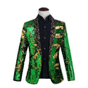 Shiny Sequins Shawl Collar One Button Glitter Party Men