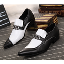 Business Elegant Pointed Toe Leather Men Shoes - Men Shoes 