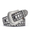 Crystal Rhinestone Versatile Unisex Belt - Black / China /