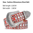 Crystal Rhinestone Versatile Unisex Belt - Women Belts