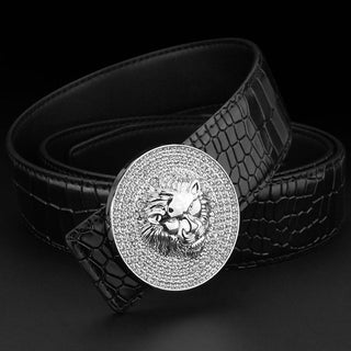 Designer Genuine Leather Luxury Metal Alloy Men Belts - 