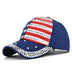 Diamond-Encrusted American Flag Unisex Baseball Cap - 