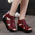 Ethnic Style Genuine Leather Women Sandals - Women Shoes On 