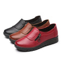 Genuine Leather Comfortable Women Flat Shoes - On sale Free 