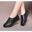 Genuine Leather Comfortable Women Flat Shoes - On sale Free 