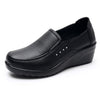 Genuine Leather Non Slip Women Work Shoes - Black / EU 41 / 