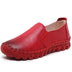 Handmade Genuine Leather Women Loafer - Red / EU 35 / UK 2.5