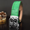 High Quality Genuine Leather Designer Men Belts - Green 