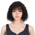 Highlight Blonde Jerry Curly Short Bob Women Wigs - 14inches