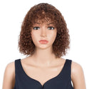 Highlight Blonde Jerry Curly Short Bob Women Wigs - Hair