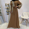 Kaftan Dubai Abaya Muslim Women Dress - Brown / L - On sale 