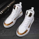 Leopard Platform Men Ankle Boots High-Cut Sneakers - Sneaker