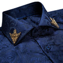 Long Sleeve Formal Button Men Business Dress Shirt -