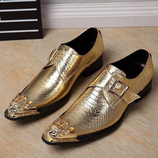 Luxury Brand Noble Elegant Leather Men Dress Shoes - Men 