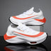 Luxury Breathable Men Tennis Sneakers - White-Orange / 40 - 