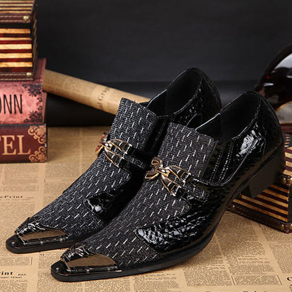 Luxury Fiber Men Pointed Dress Shoes - Men Shoes On sale 