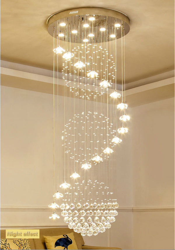 Luxury Long Staircase Crystal Chandelier - Chandeliers On 