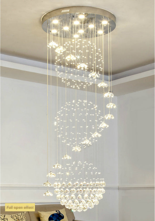 Luxury Long Staircase Crystal Chandelier - Chandeliers On 