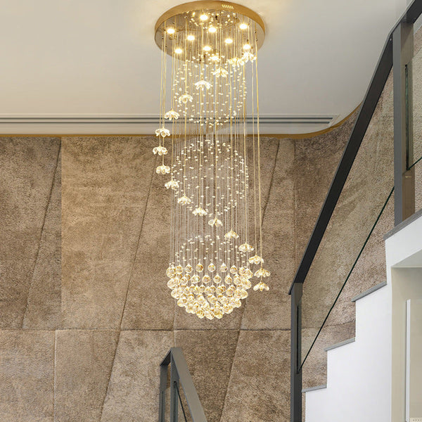 Luxury Long Staircase Crystal Chandelier - Chandeliers On 