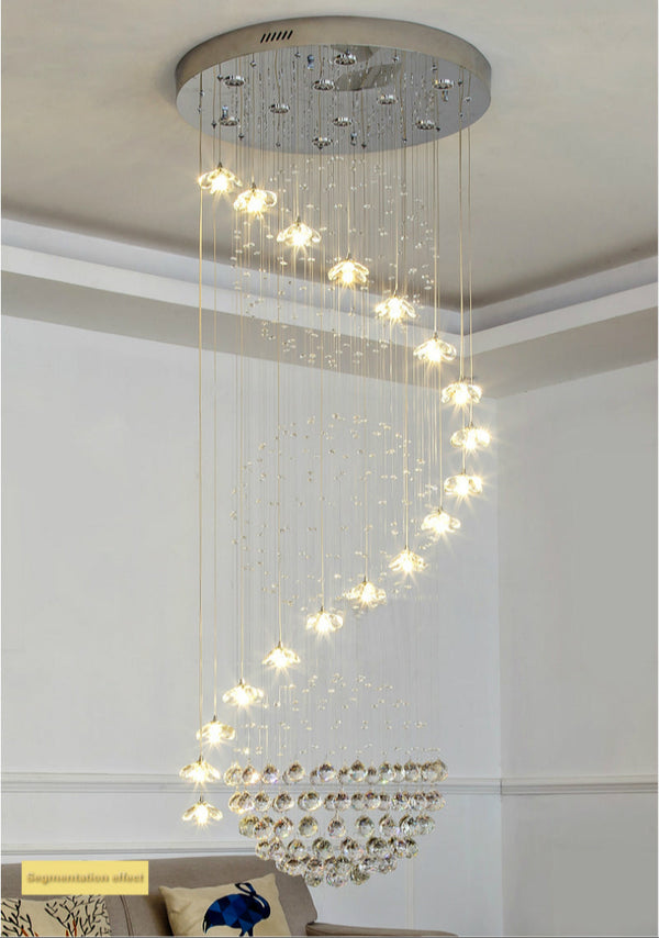 Luxury Long Staircase Crystal Chandelier - Chandeliers On 