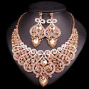 Luxury Rhinestone Crystal Statement Bridal Jewelry Set - 2 