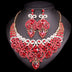 Luxury Rhinestone Crystal Statement Bridal Jewelry Set - 2 