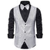 Luxury Sequin Glitter Flower Lapel Men Blazer - Silver Vest 