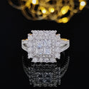 Luxury Square Designer Women Engagement Ring - Jewelry On 