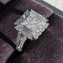 Luxury Square Designer Women Engagement Ring - Jewelry On 