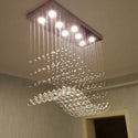 Modern LED Rectangle K9 Crystal Chandeliers - Chandeliers On