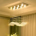 Modern LED Rectangle K9 Crystal Chandeliers - Warm White / 