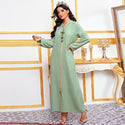 Moroccan Women Kaftan Abaya - Light Green / XL - On sale 