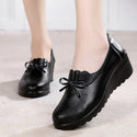 Non Slip Women High Heels Leather Work Shoes - Women Shoes 