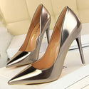 Patent Leather Sexy Women Wedding High Heels - On sale Free 