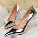 Patent Leather Sexy Women Wedding High Heels - On sale Free 